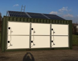 Dachaufbau - Solarcontainer